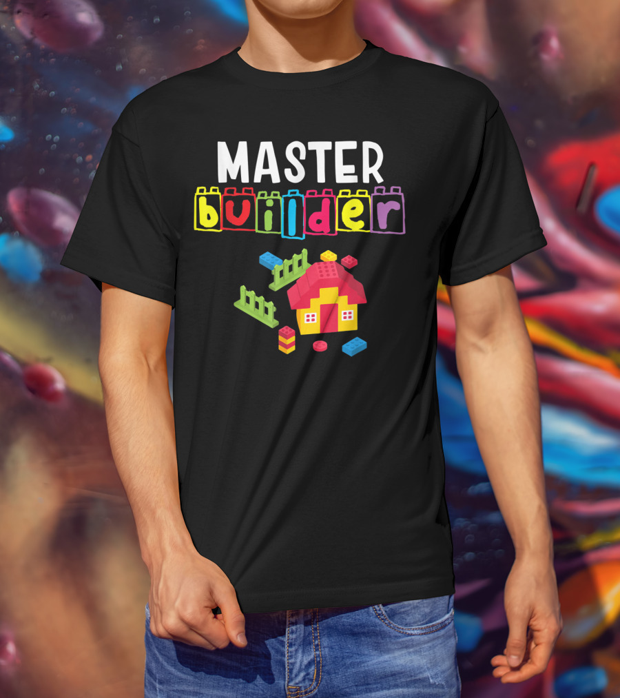 Master Builder Building Blocks House Creation T-Shirt