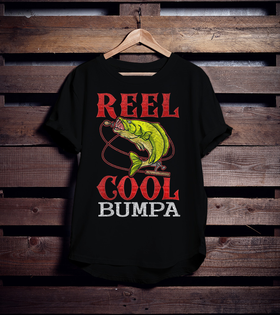 Mens Reel Cool Bumpa Fishing Lover Reel Cool Bumpa T-Shirt