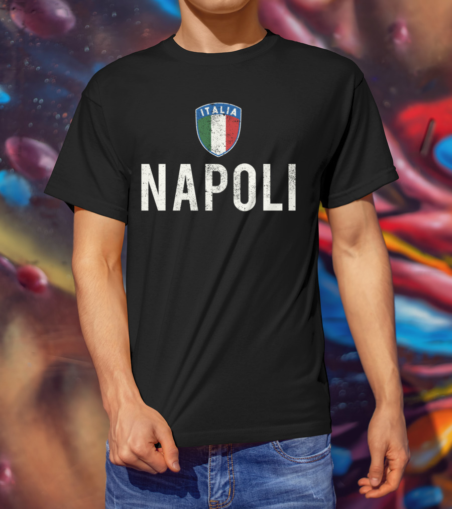 Napoli Italia Italian Flag Emblem Love Naples T-Shirt