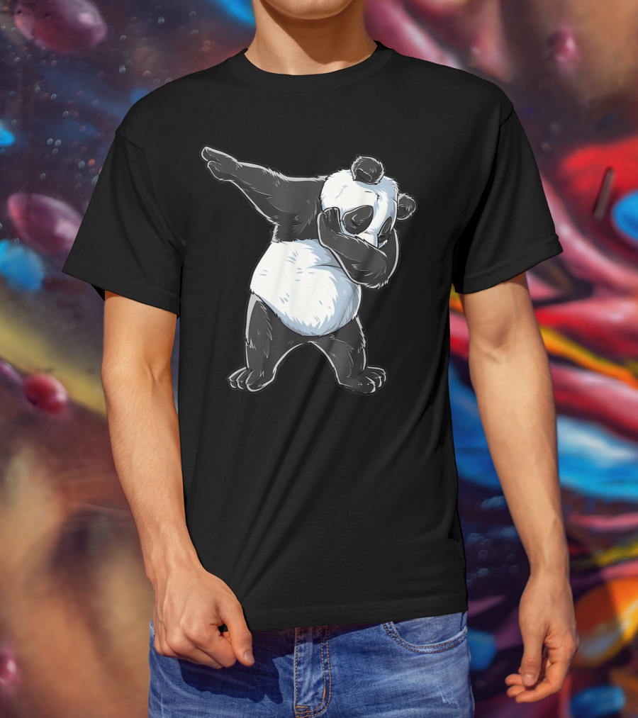 Panda Costume Dabbing Panda Dabbing Dance Pose T-Shirt