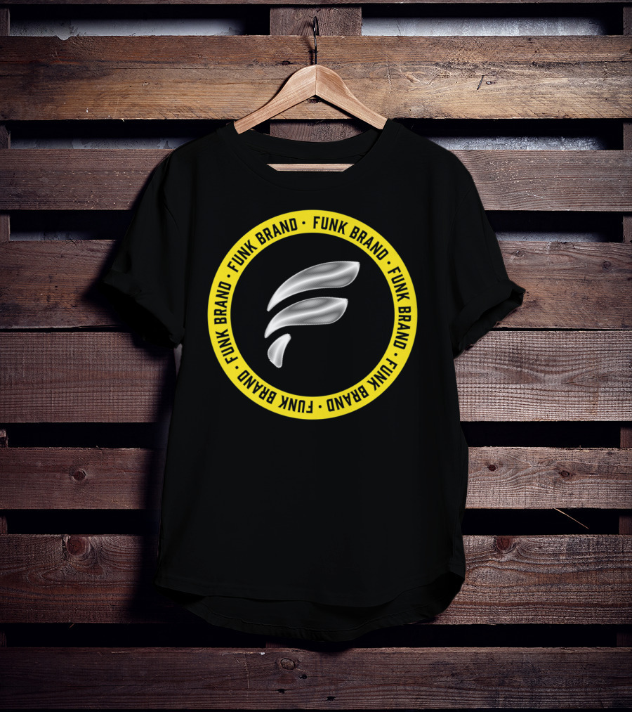 Funk Brand Represent F Symbol Yellow Circle T-Shirt