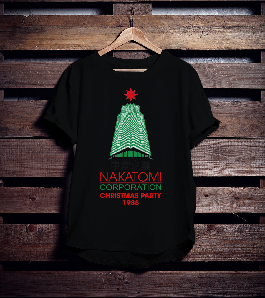 Nakatomi Corporation Christmas Party 1988 Retro Nakatomiplaza T-Shirt