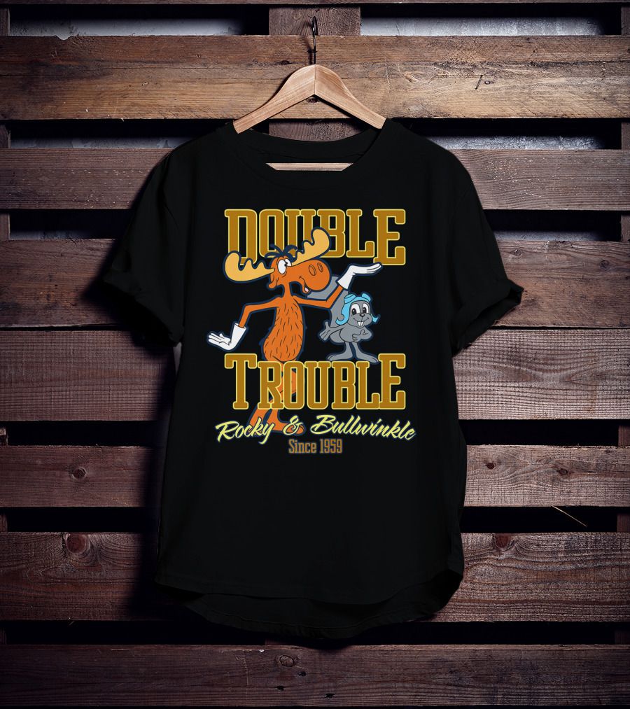 Rocky And Bullwinkle Double Trouble Since 1959 T-Shirt