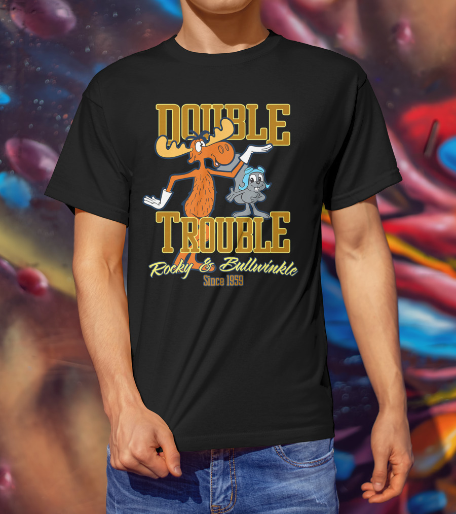 Rocky And Bullwinkle Double Trouble Since 1959 T-Shirt