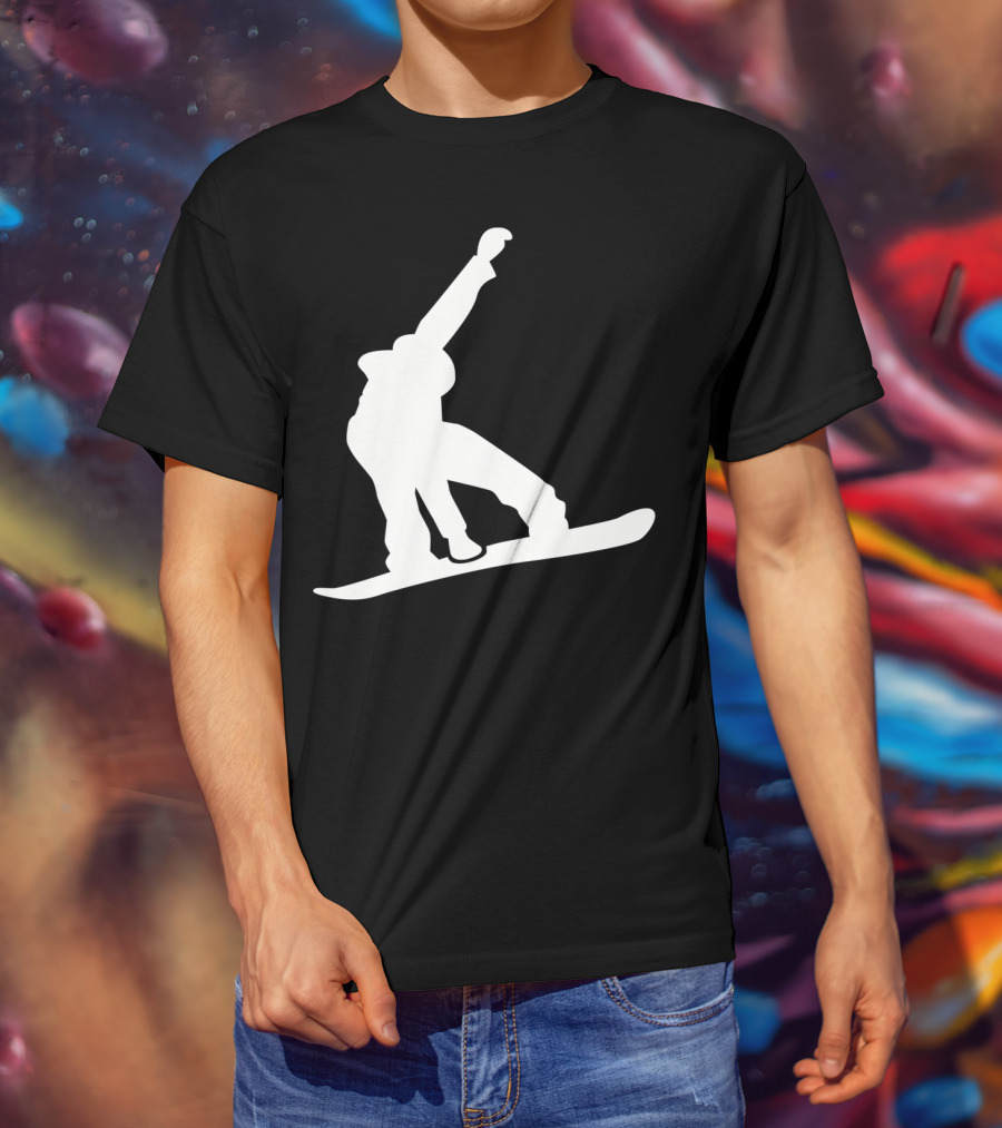 Snowboarder Snowboarding Silhouette Jumper T-Shirt