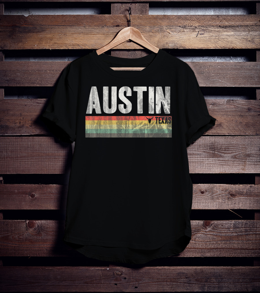 Austin Texas Retro Longhorn Pride T-Shirt