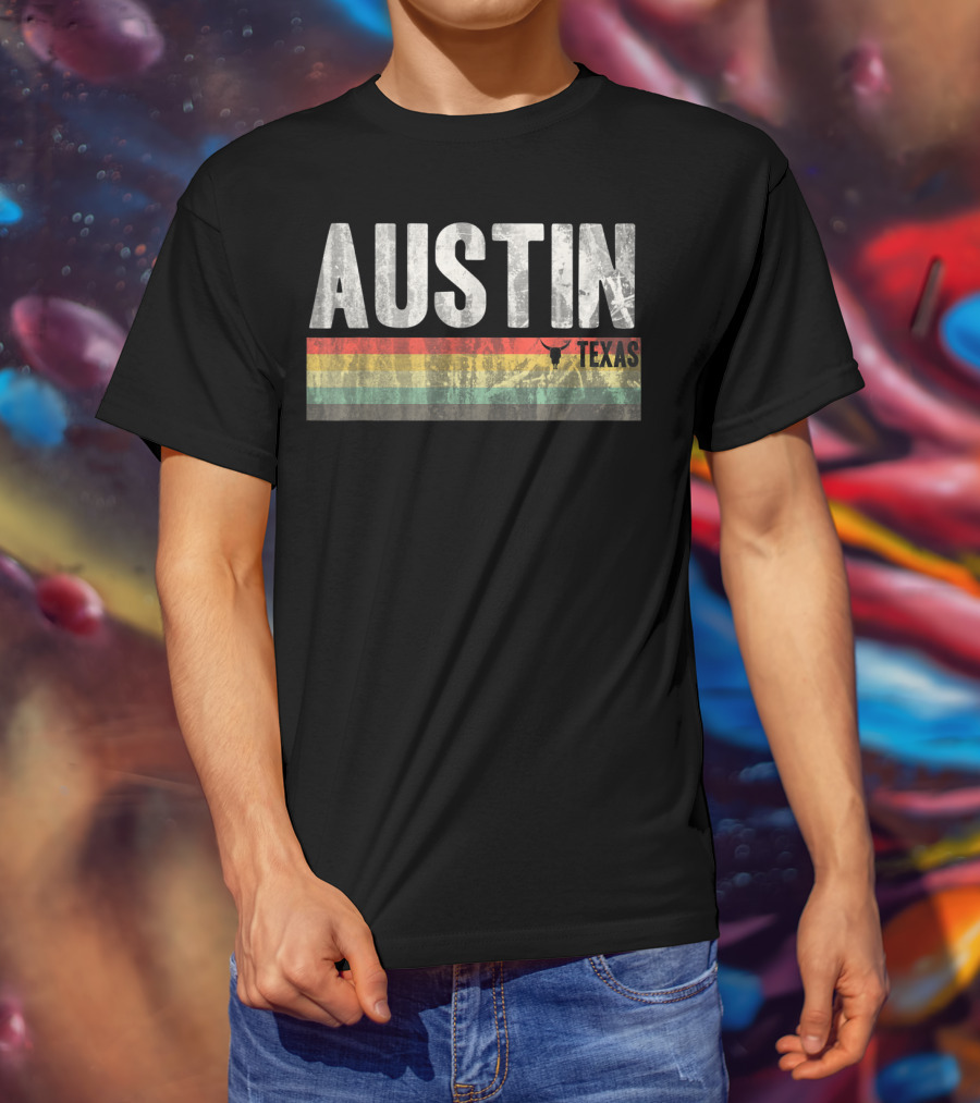 Austin Texas Retro Longhorn Pride T-Shirt
