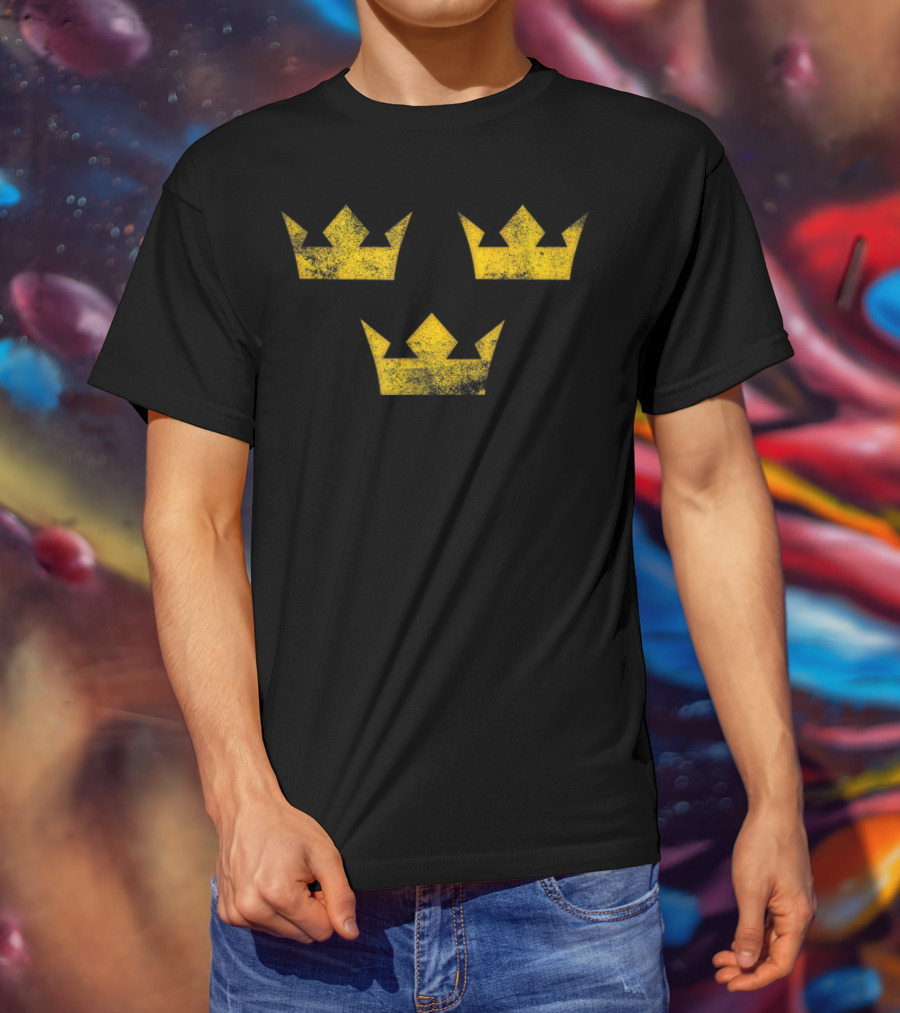 Sweden Sverige Hockey Tre Kronor Three Crowns T-Shirt