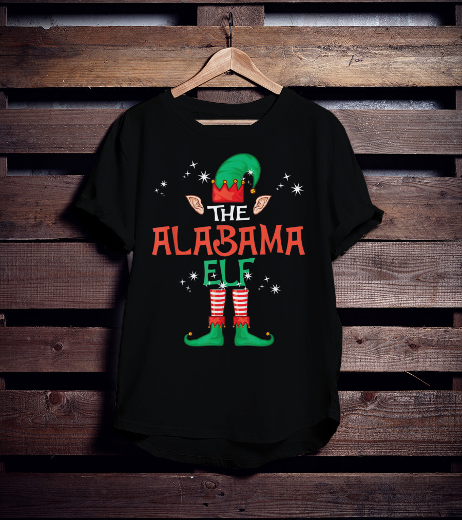 The Alabama Elf Christmas Outfit Family Group T-Shirt