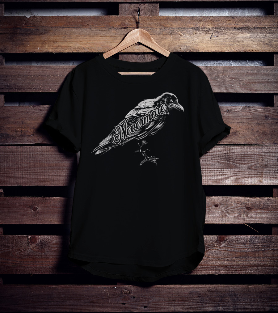 Edgar Allan Poe Nevermore Raven T-Shirt