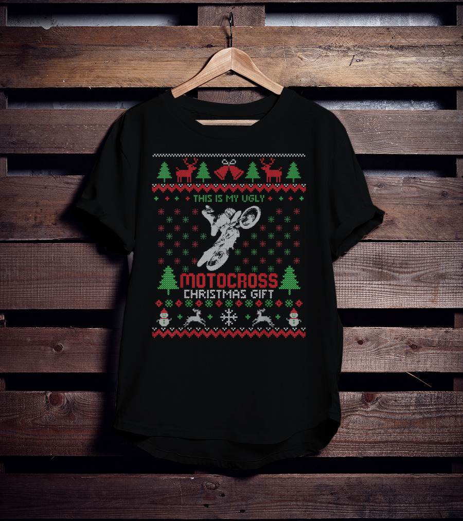 This Is My Ugly Motocross Christmas Gift T-Shirt