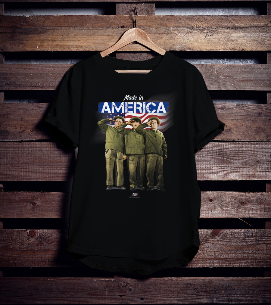 Made In America The Three Stooges Salute Vtv T-Shirt