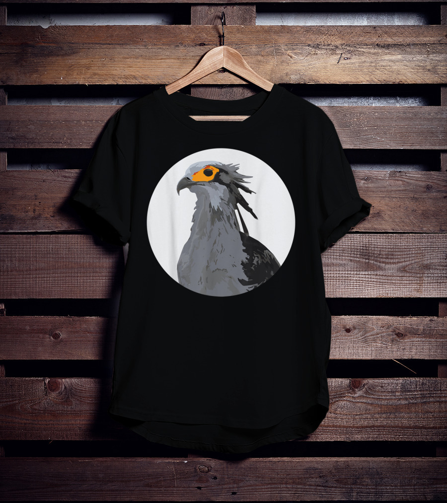 African Secretary Bird Sagittarius Circle T-Shirt