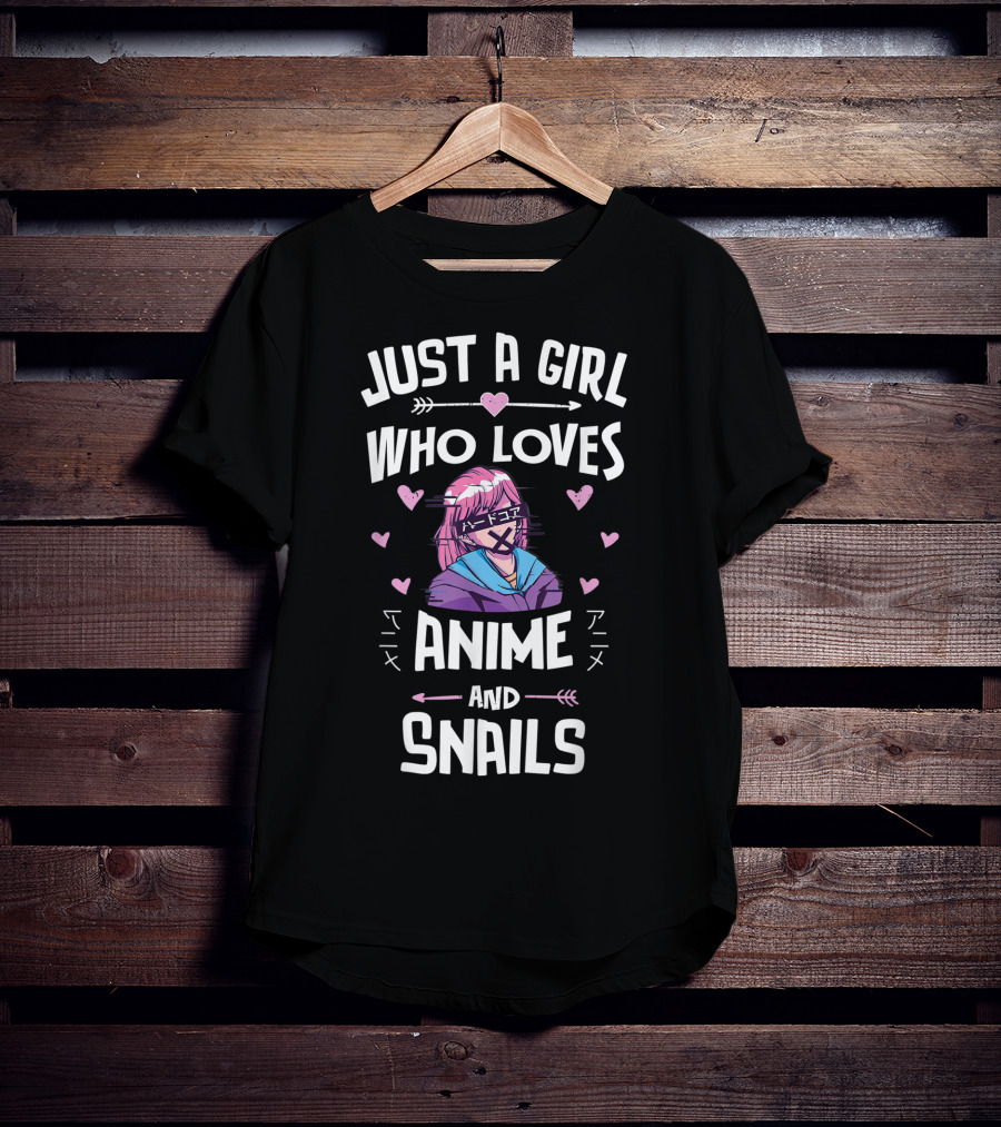 Just A Girl Who Loves Anime And Snails T-Shirt
