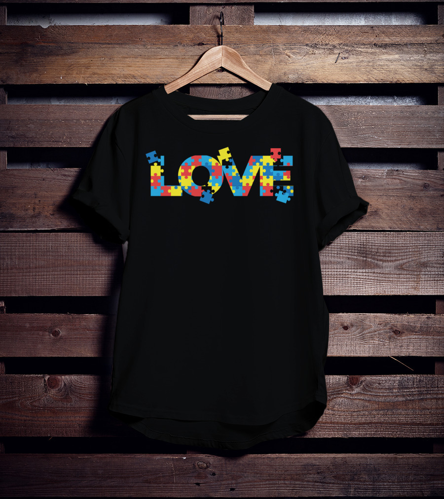 LOVE Autism Puzzle Piece T-Shirt