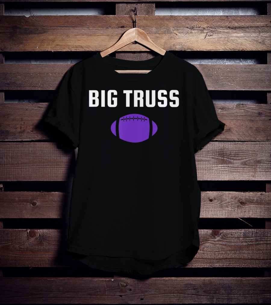Big Truss Baltimore Football Purple T-Shirt