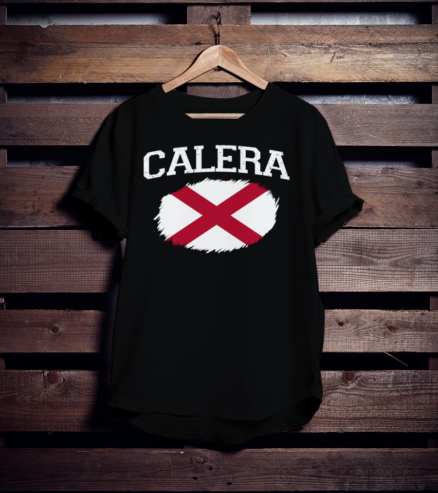 Calera Alabama Vintage USA Flag Sports T-Shirt