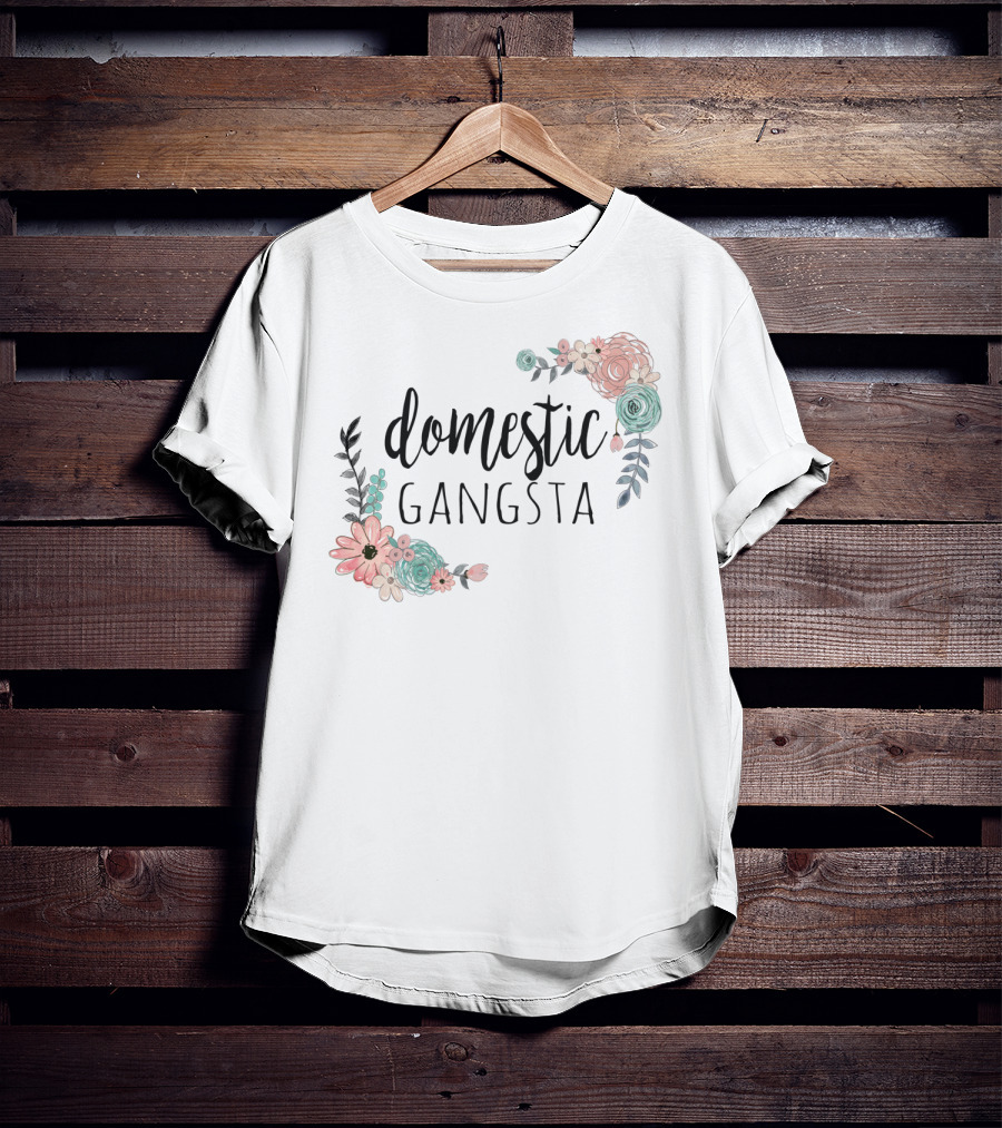 Domestic Gangsta Floral T-Shirt