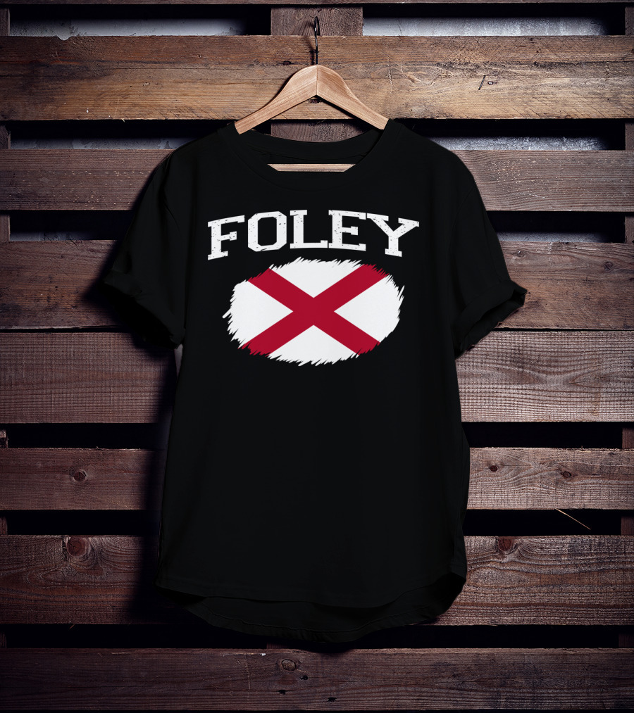 Foley Alabama Flag Vintage USA Sports T-Shirt