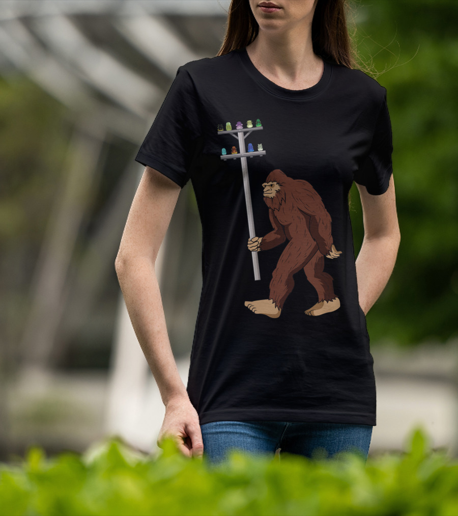 Bigfoot Collects Glass And Porcelain Figurines Enthusiastically T-Shirt