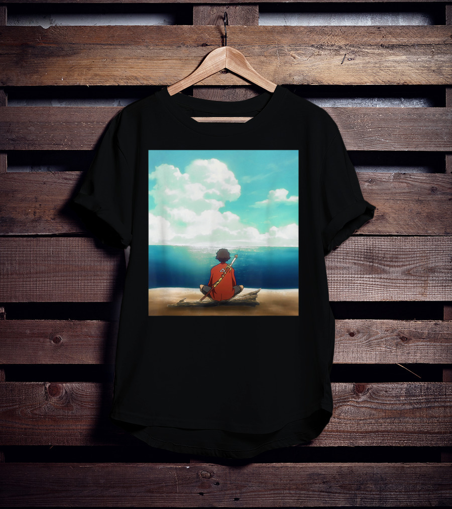 Samurai Champloo Reflective Ocean Scene T-Shirt