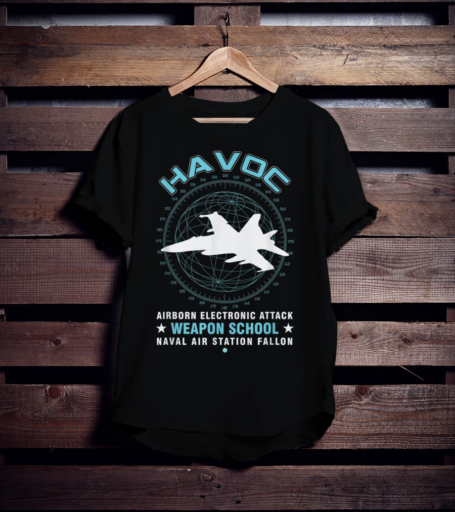 Havoc Airborne Electronic Attack Weapon School Naval Air Station Fallon T-Shirt