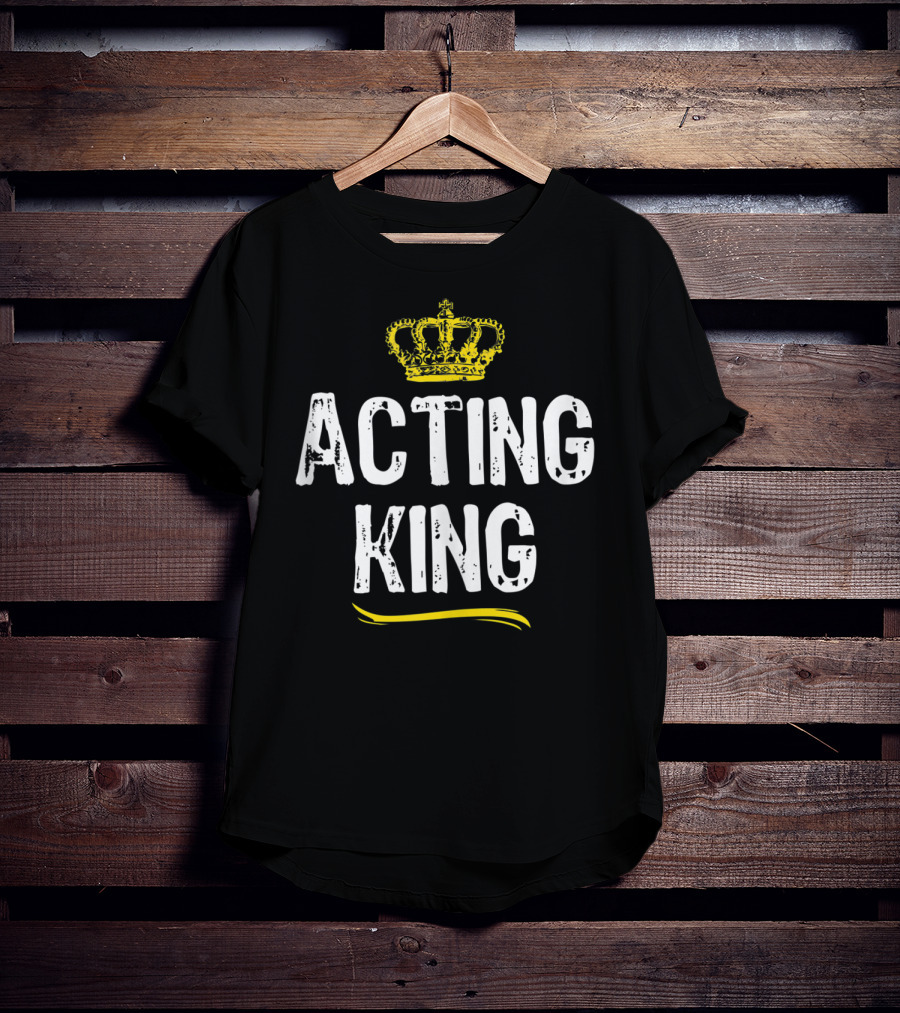 Acting King Funny Cool Accountant Crown T-Shirt