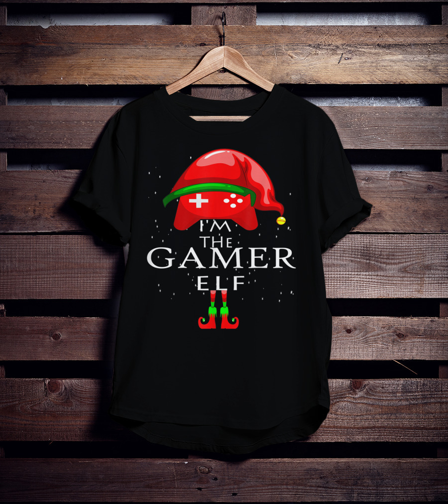 I'm The Gamer Elf Controller Hat And Shoes T-Shirt