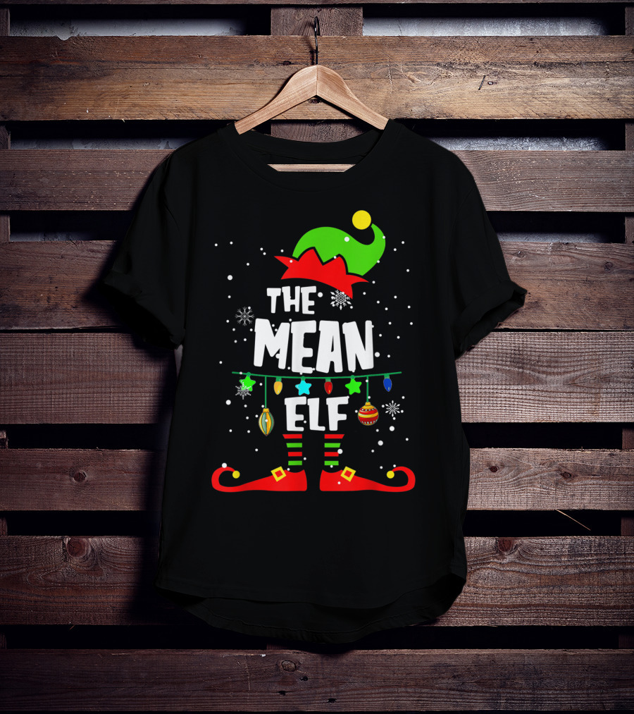 The Mean Elf Christmas Party Matching Family Group T-Shirt