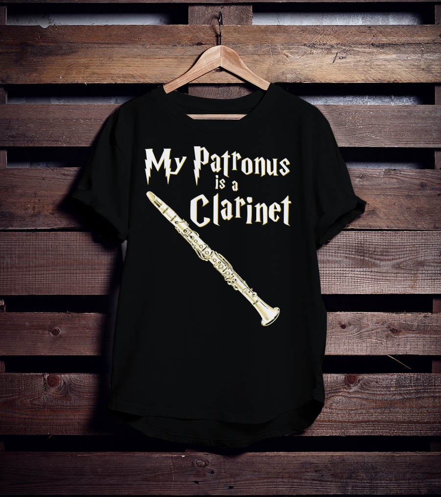 My Patronus Is A Clarinet Harry Fan Clarinet T-Shirt