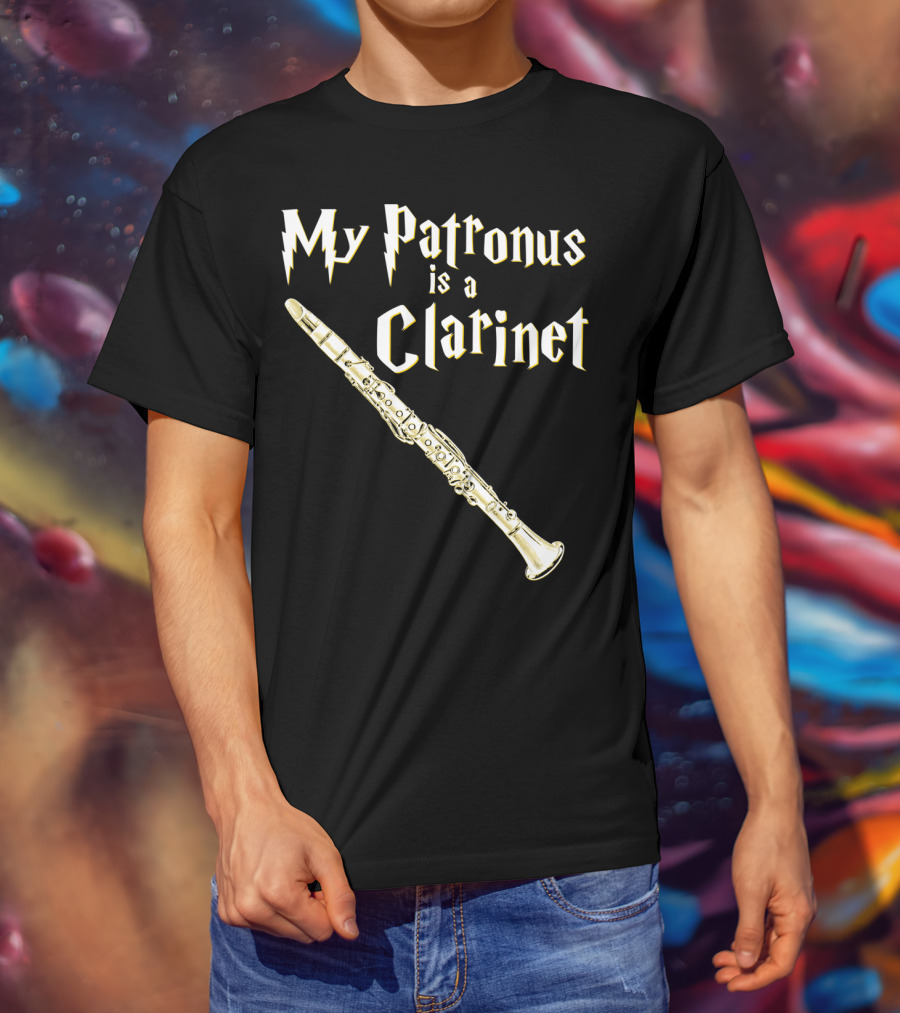 My Patronus Is A Clarinet Harry Fan Clarinet T-Shirt