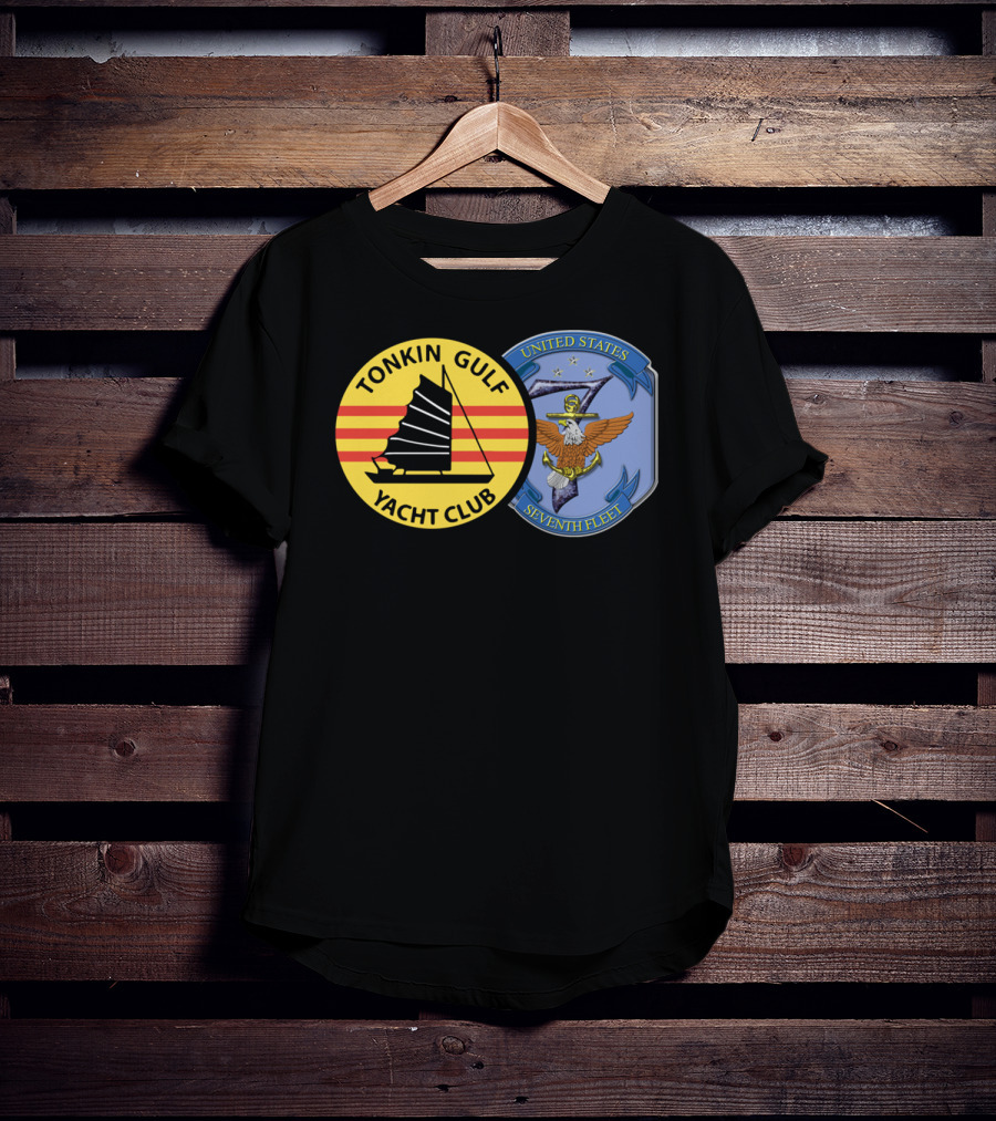 Tonkin Gulf Yacht Club United States Seventh Fleet Navy Emblem T-Shirt