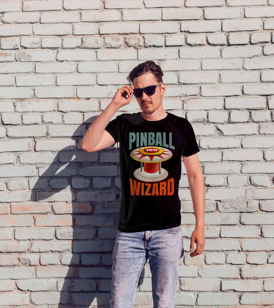 PINBALL WIZARD 100 Arcade Game Lover T-Shirt