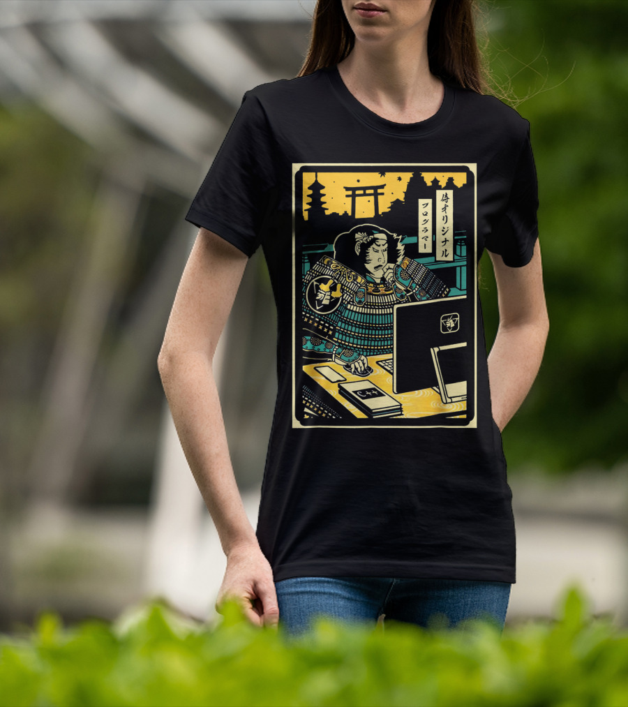 Original Samurai Warrior Programmer Computer T-Shirt