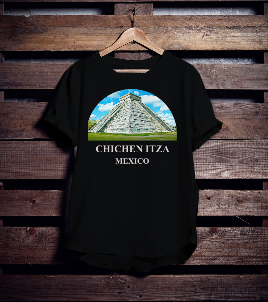 Chichen Itza Pyramid Mexico Iconic Kukulkan Structure T-Shirt