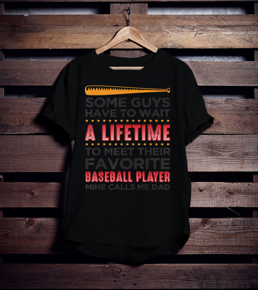 A Lifetime Favorite Baseball Player Dad T-Shirt