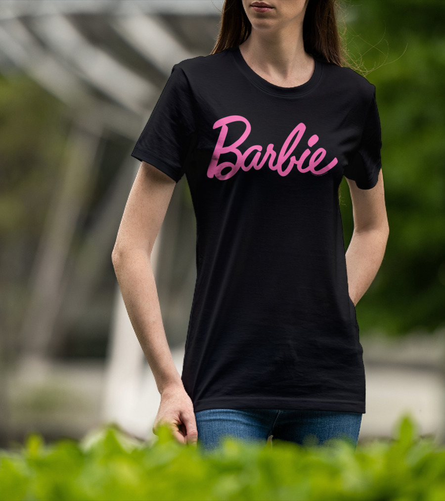 Barbie Pink Logo Script T-Shirt