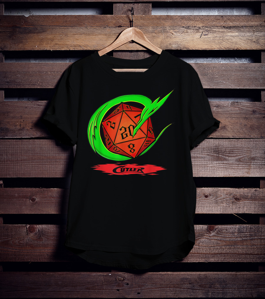Cutler Dragon D20 Dice Pro Wrestler T-Shirt
