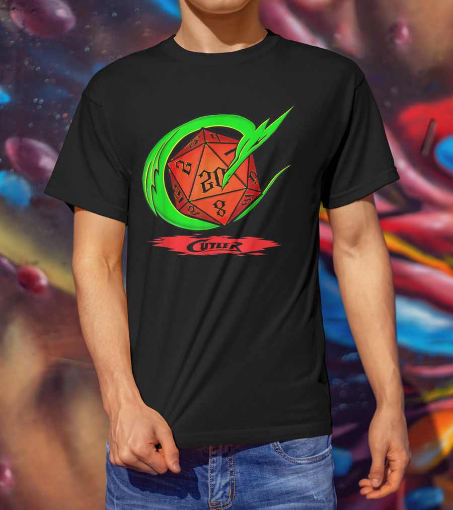 Cutler Dragon D20 Dice Pro Wrestler T-Shirt