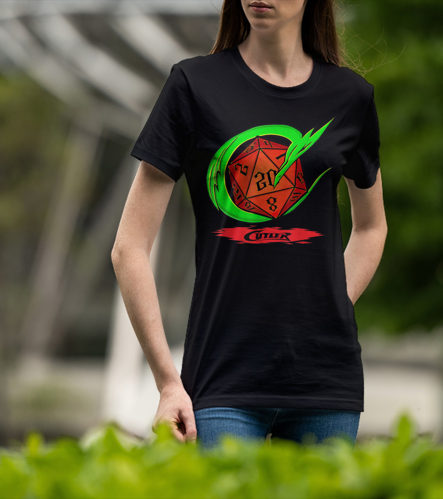 Cutler Dragon D20 Dice Pro Wrestler T-Shirt