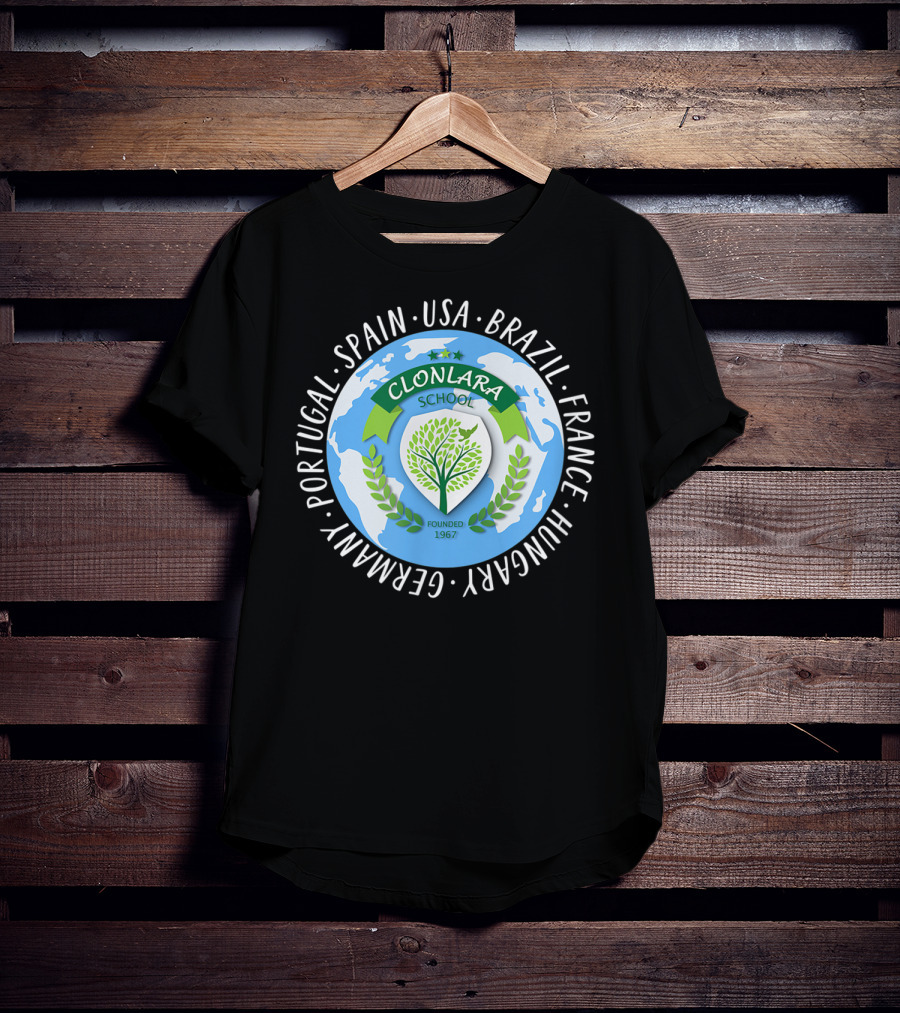 Clonlara School International Educator World Founded 1967 USA Brazil Spain France Germany Portugal Hungary T-Shirt