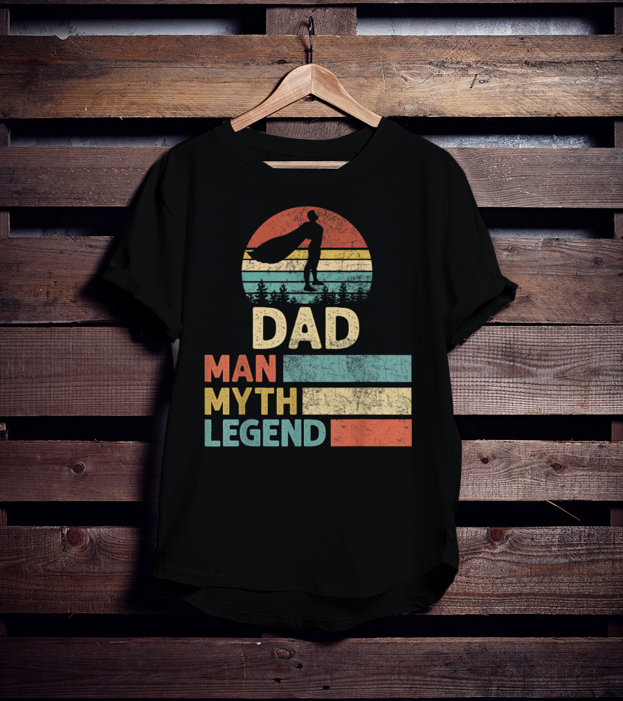 Dad Man Myth Legend Vintage Retro T-Shirt