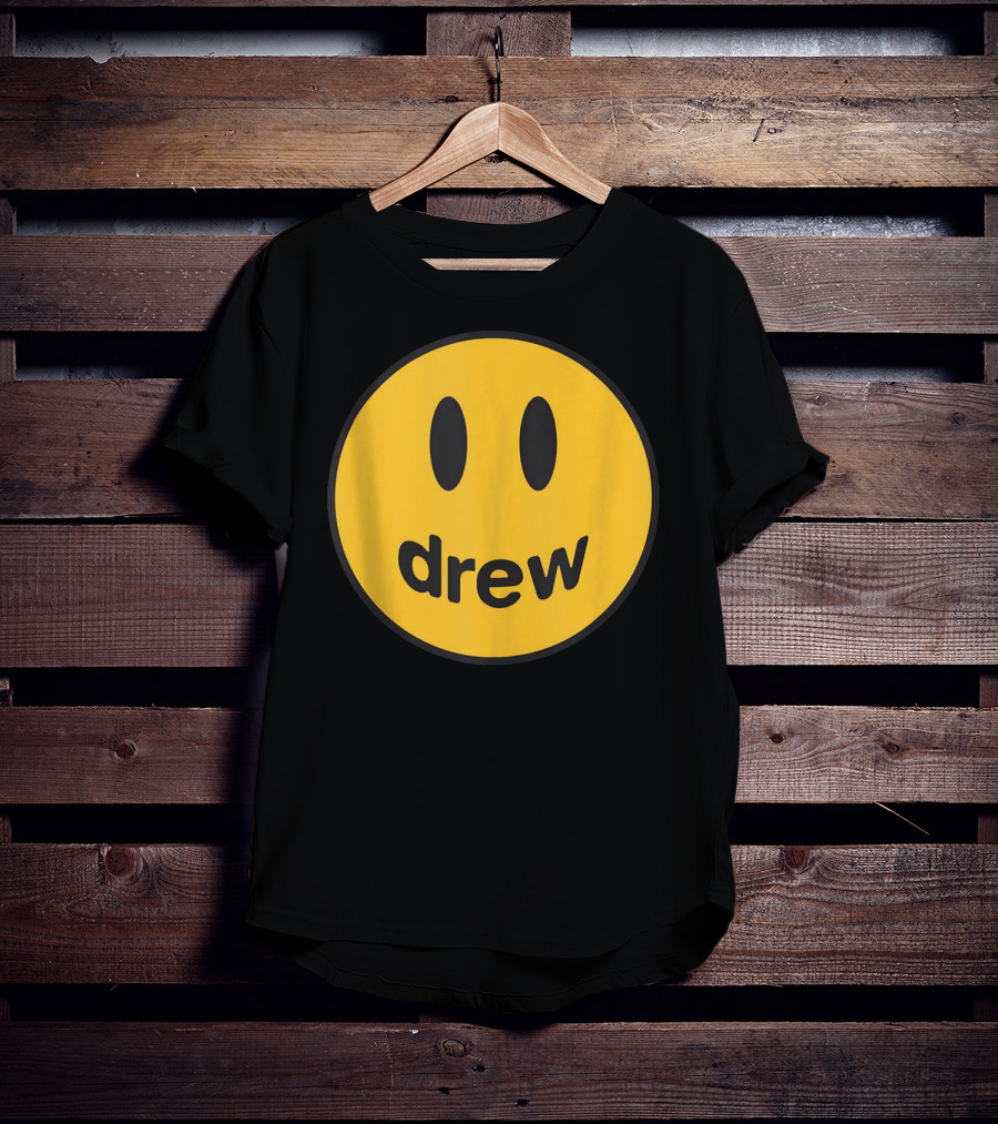 Drew Yellow Smiley Face Icon T-Shirt