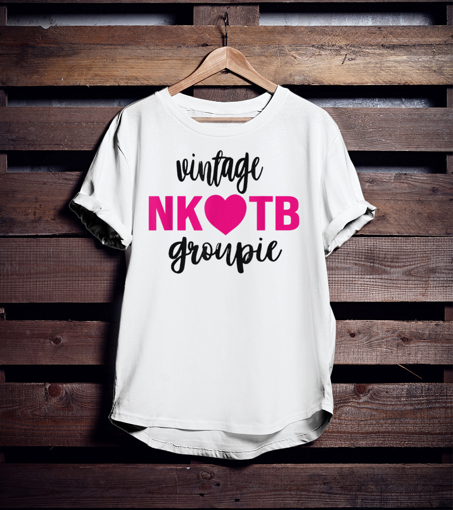 Vintage NKOTB Heart Groupie Kidsg T-Shirt