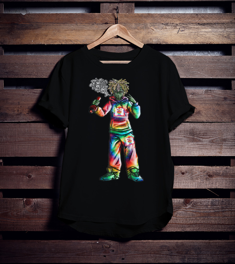 Flavor Farms Clothing Thsi Tie Dye Alien Graffiti T-Shirt