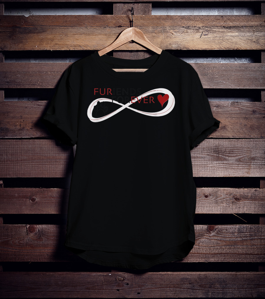 Furiends Forever Animal Infinity Paw Heart Love Sweet T-Shirt