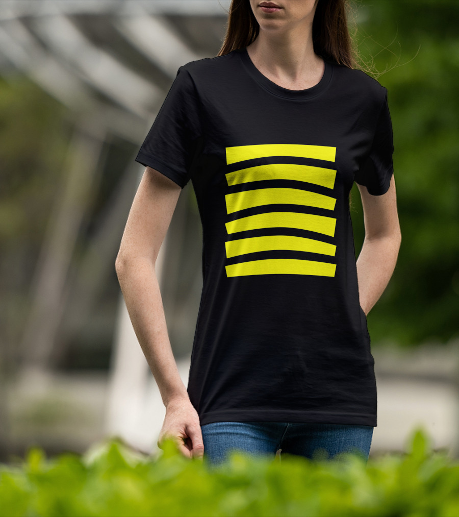Cute Honeybee Halloween Costume Top With Yellow Stripes T-Shirt