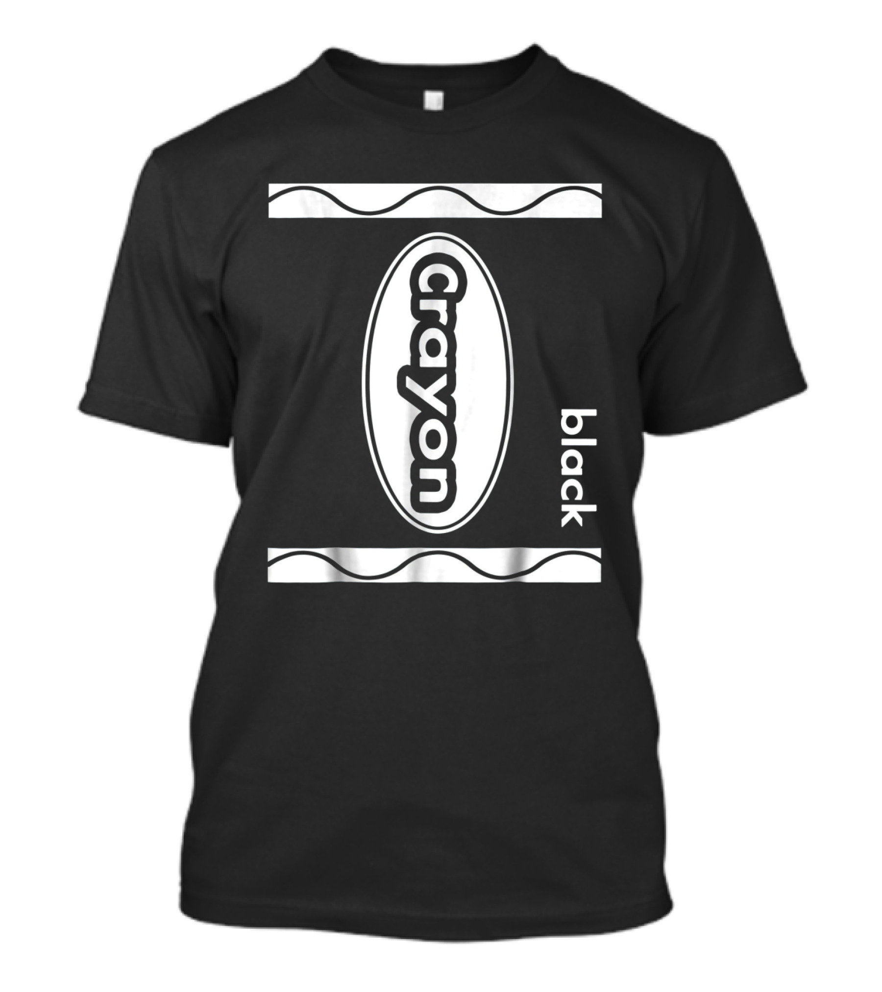 Black Crayon Box Halloween Costume TWH Crayon Black T-Shirt