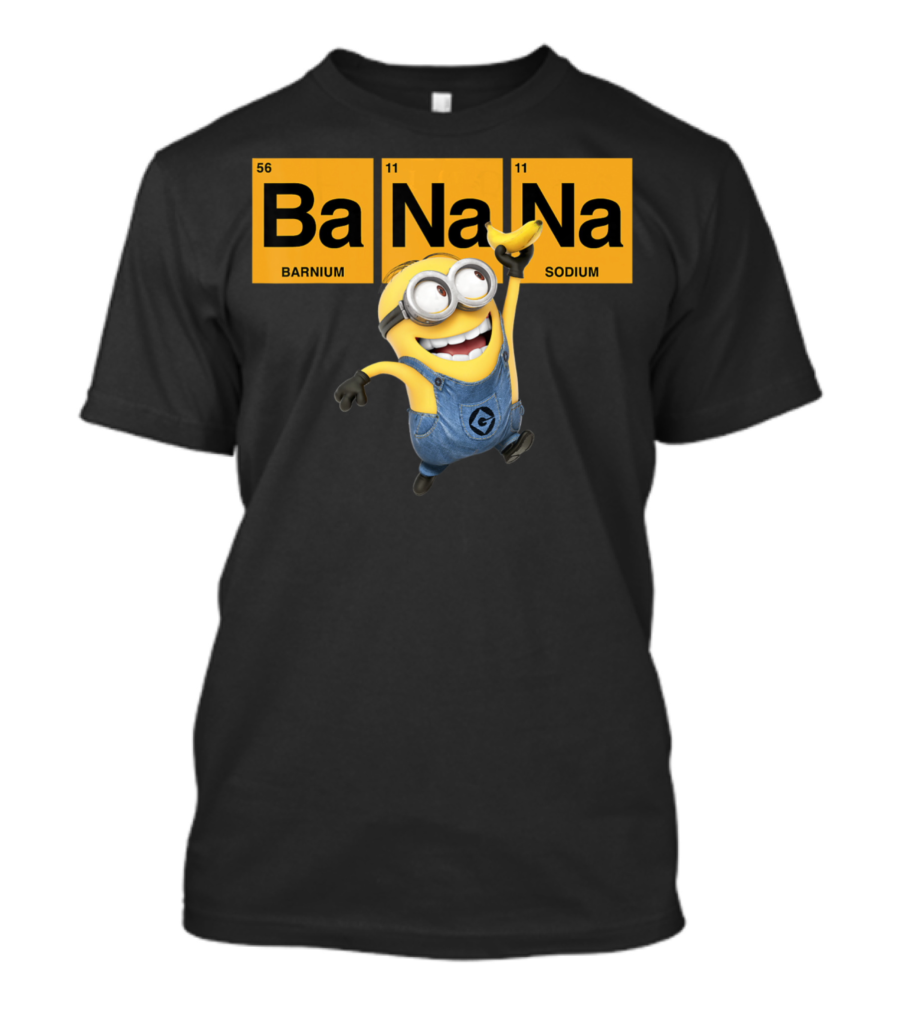 Despicable Me Minions Ba Na Na Elemental Square Happy T-Shirt
