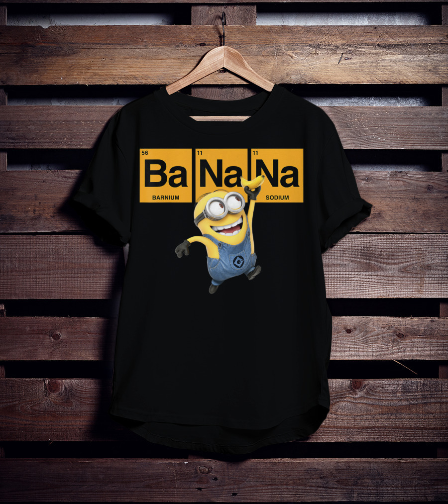 Despicable Me Minions Ba Na Na Elemental Square Happy T-Shirt